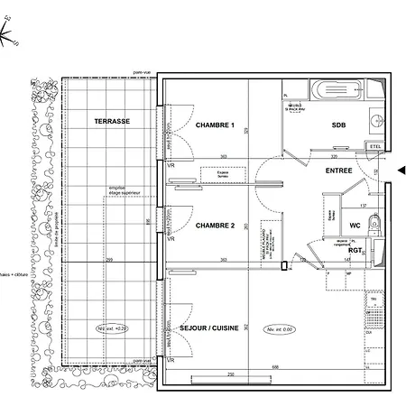 Le Bleuet - Proche Paris - 2 Bdr - Terrasse 博藏斯